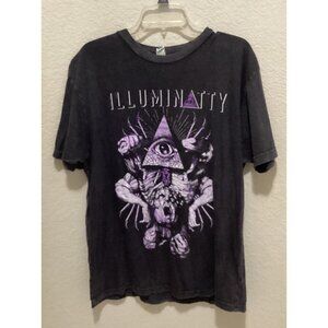 Lane Seven Illuminati Graphic T-Shirt Black Size L